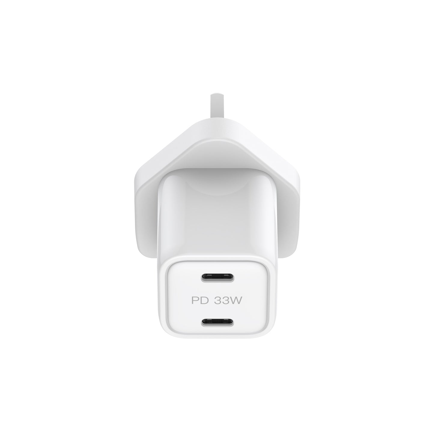 33W Dual USB-C PD Mini Gan Wall Charger+65W USB-C PD Fast Charge Cable