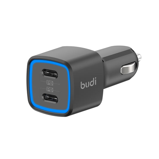 70W Dual USB-C PD Car Charger – High Speed Charging for All Devices