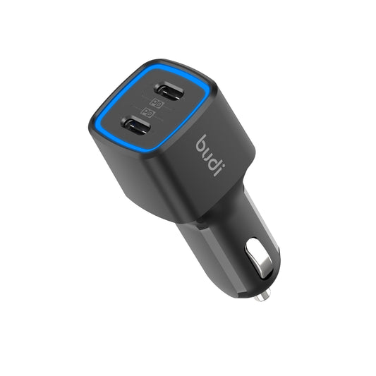 70W Dual USB-C PD Car Charger – High Speed Charging for All Devices