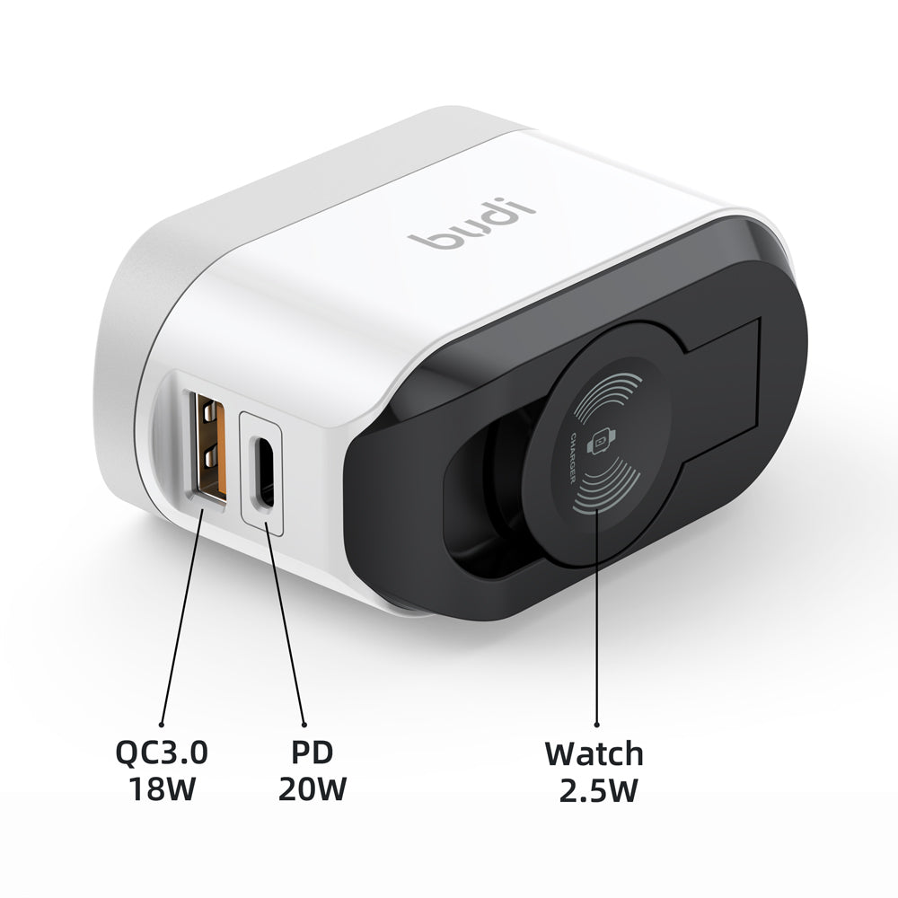 20W USB-C PD+QC3.0 Watch Wireless Charger