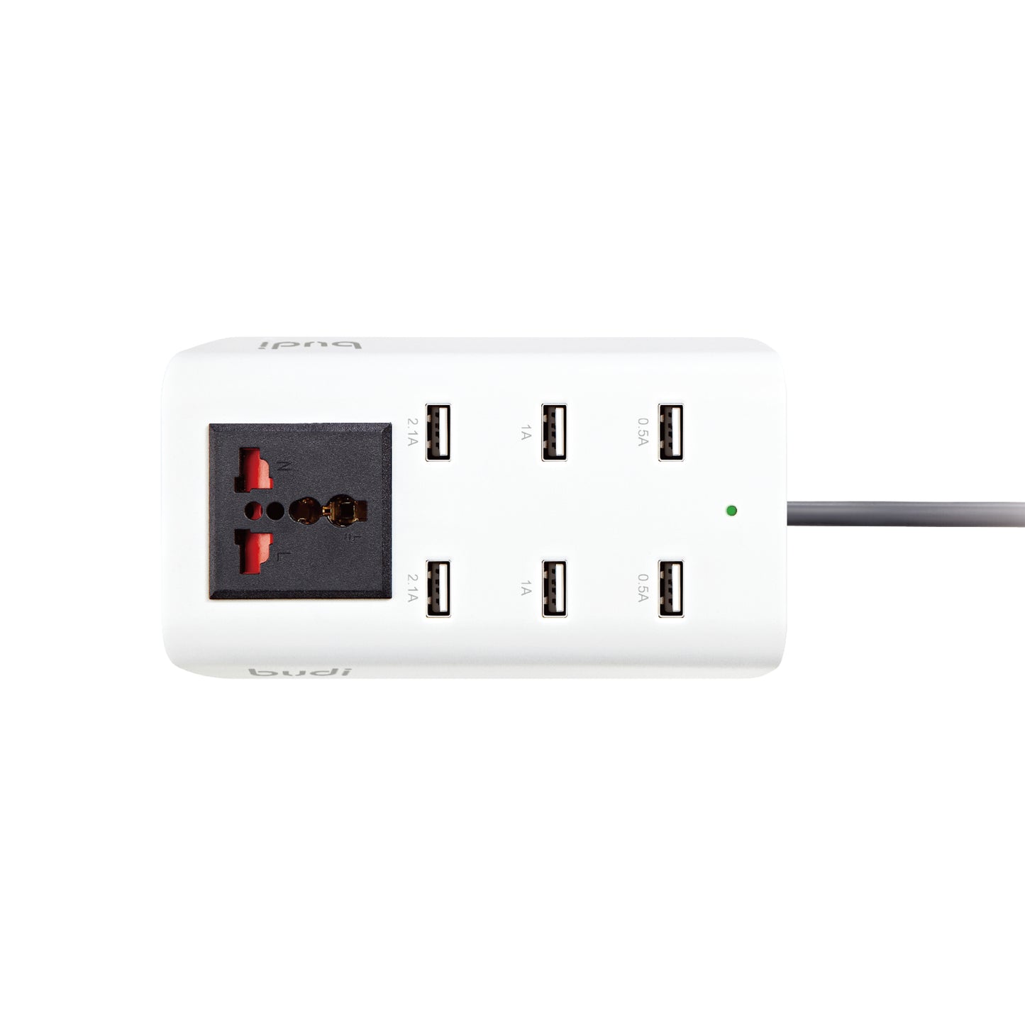 Home Charger Extension 6 USB Ports 24W UK plug