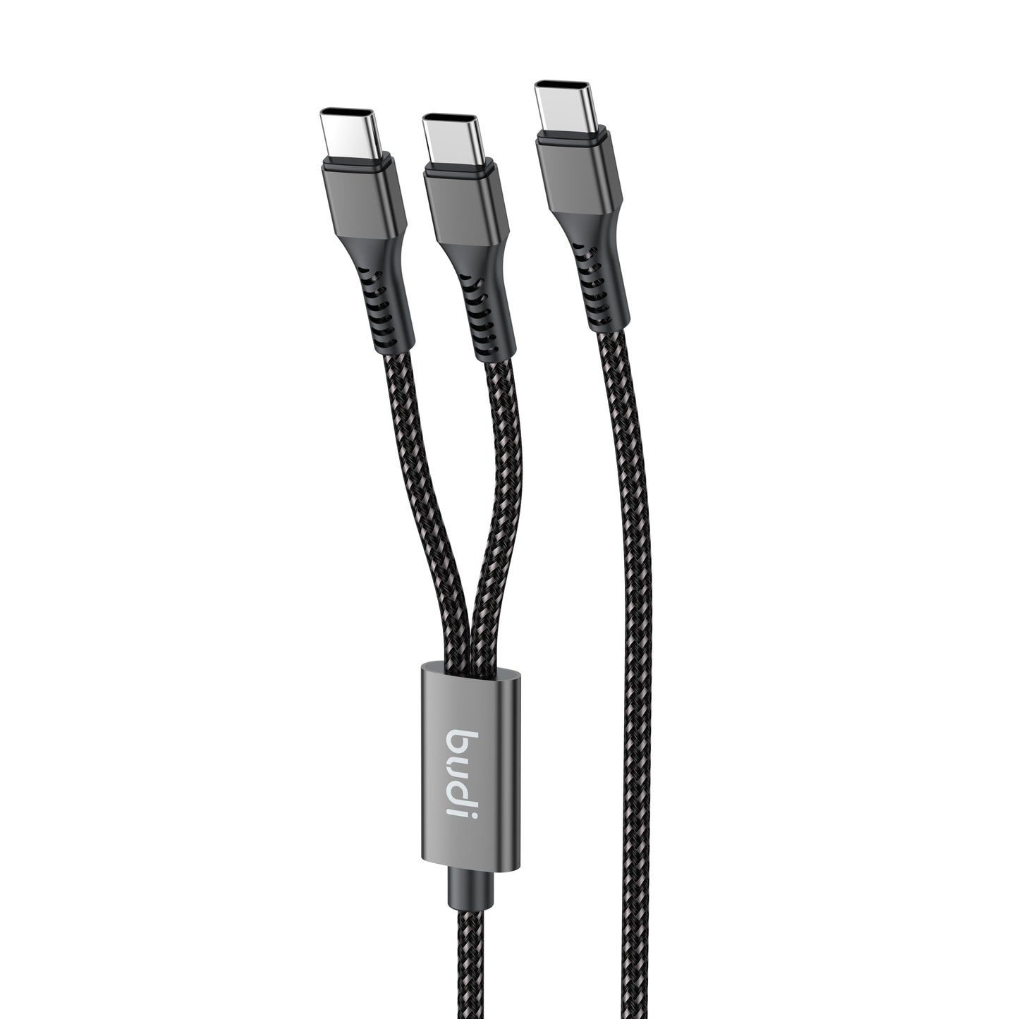ONE-FOR-TWO Fast Charging Data Cable Type-C to Type-C to Type-C