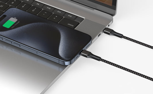 ONE-FOR-TWO Fast Charging Data Cable Type-C to Type-C to Type-C