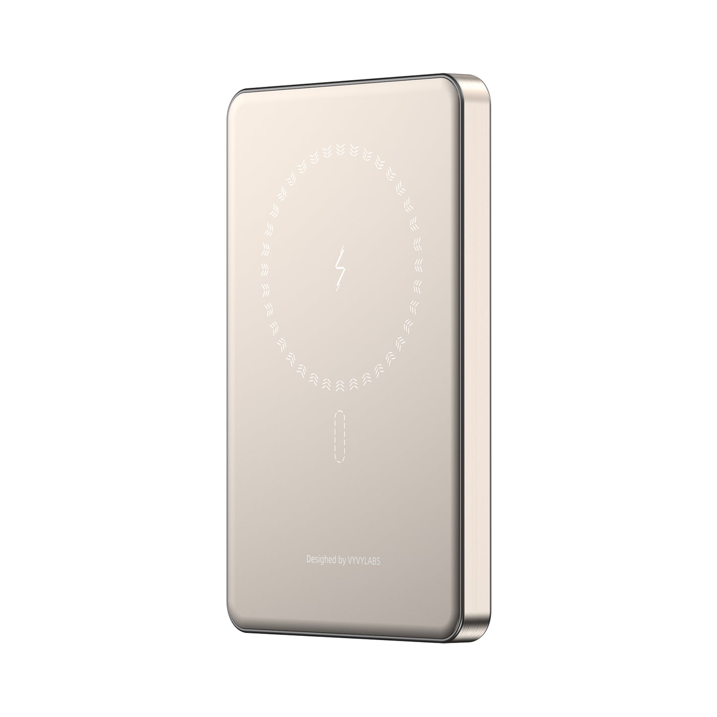 Super Mini Metal Magnetic Wireless Charger Power Bank 5000mAh 20W With Stand - Blue