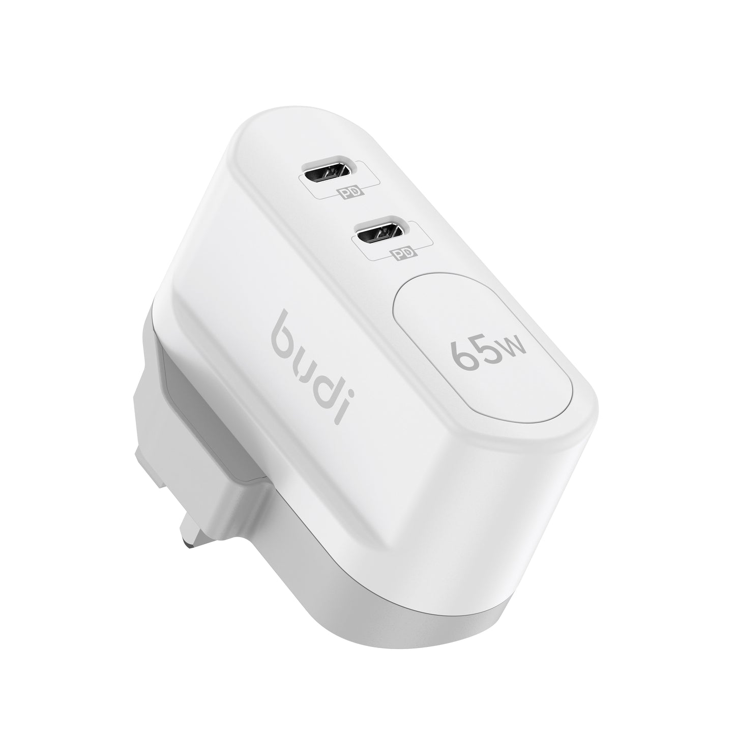 65W Dual USB-C PD GaN Wall Charger