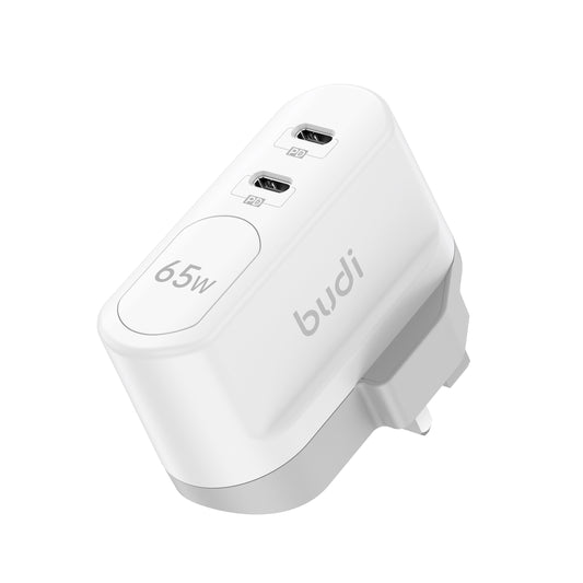 65W Dual USB-C PD GaN Wall Charger