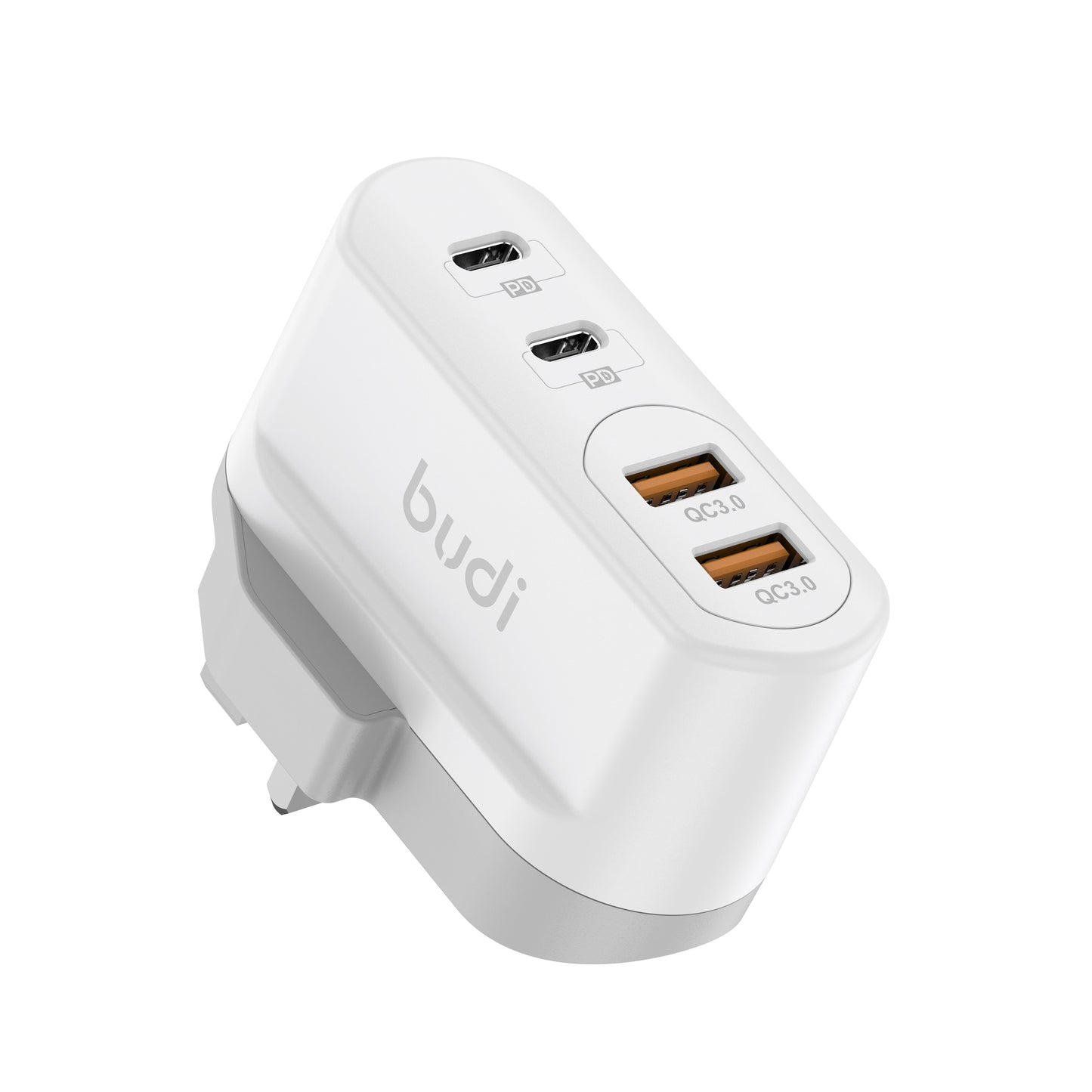 40W Dual USB QC and Dual USB-C PD Wall Charger
