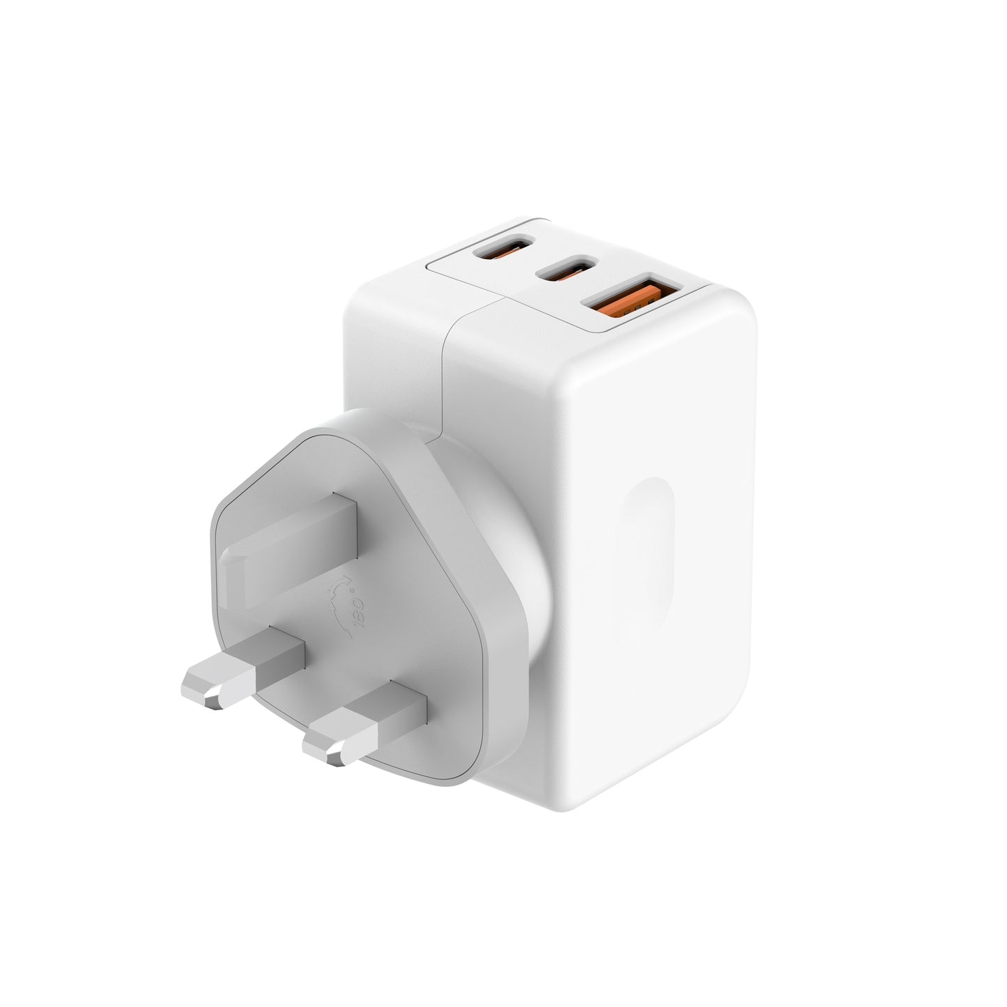65W Dual USB-C PD And USB QC Wall Charger