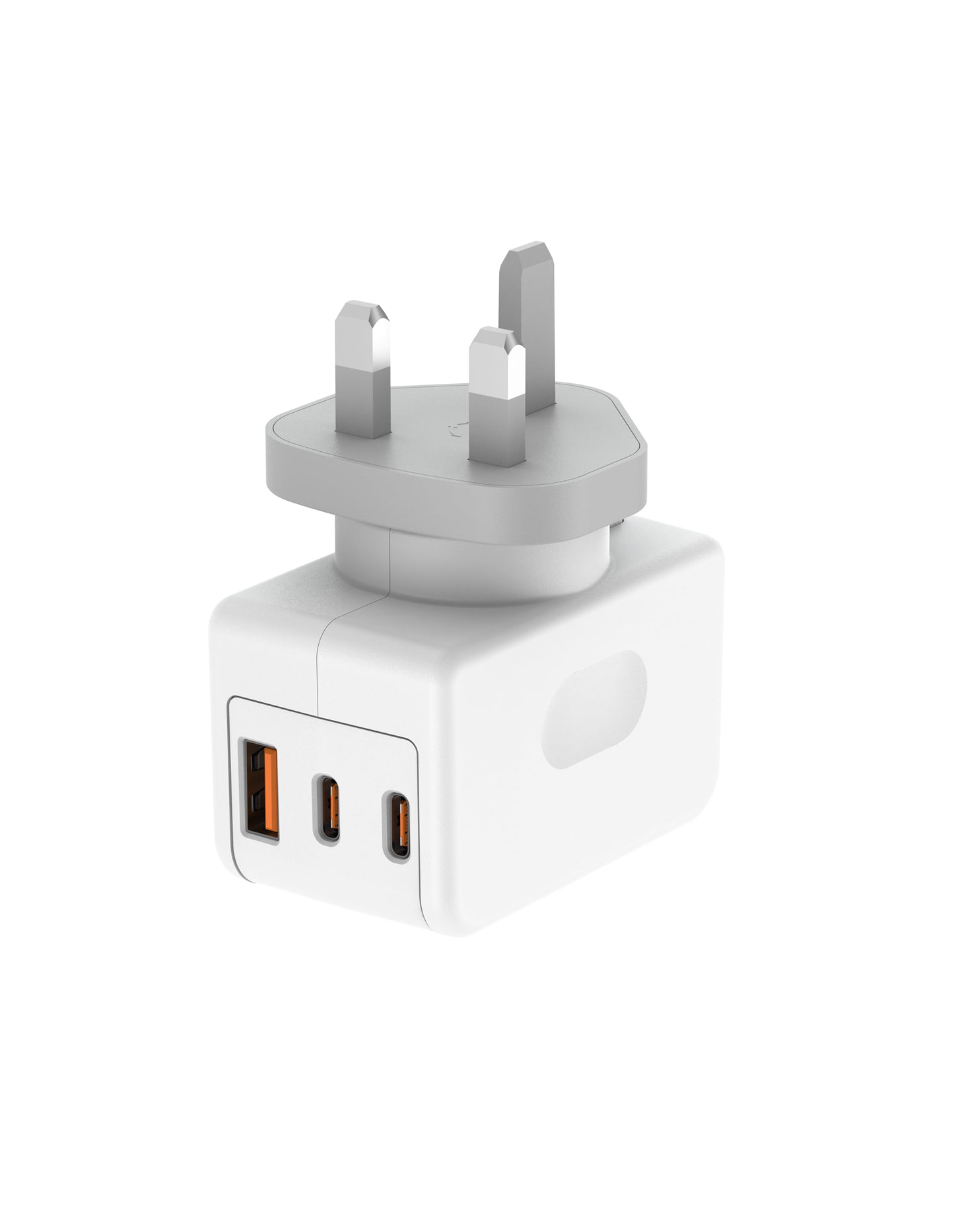 65W Dual USB-C PD And USB QC Wall Charger