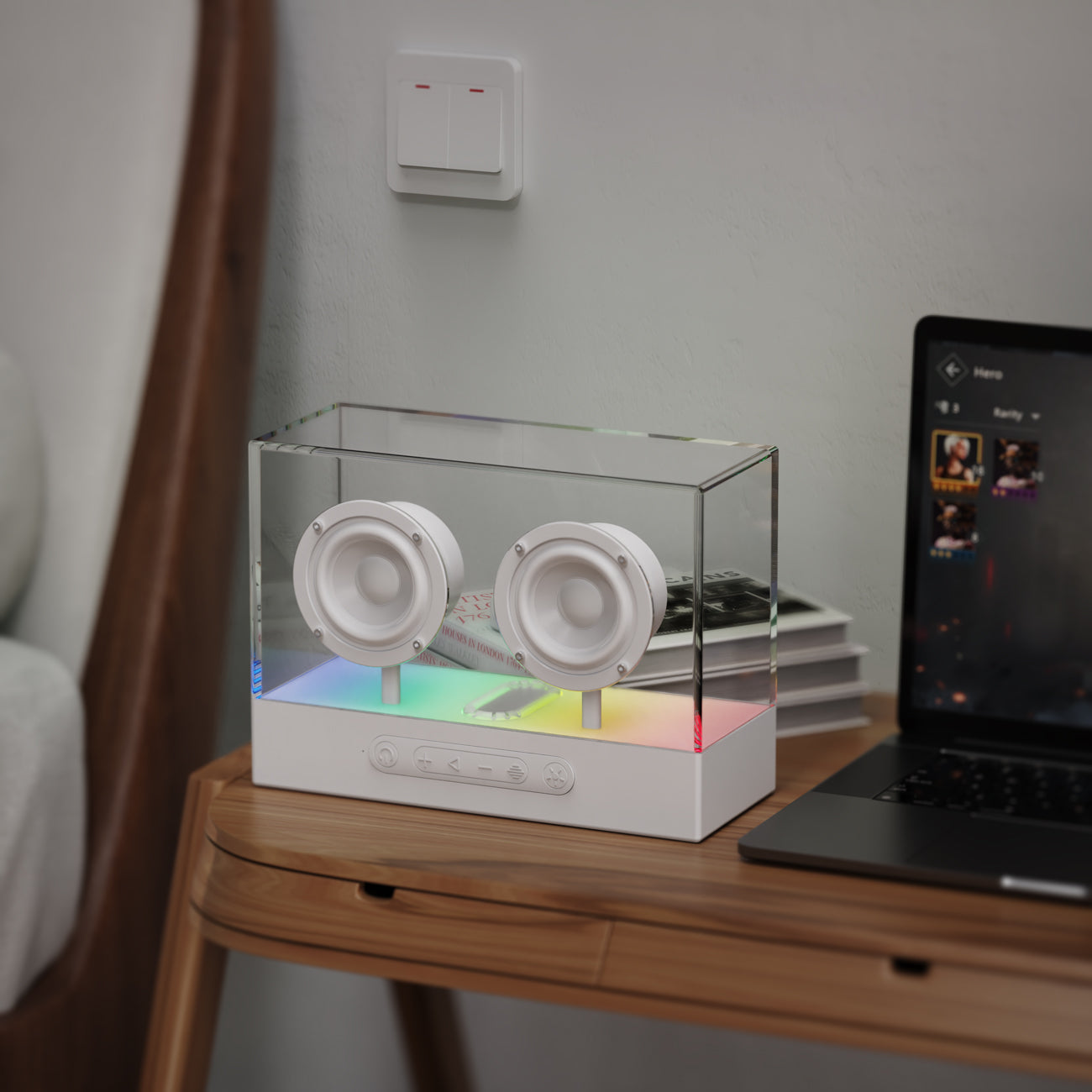 TWS Wireless Glass Stereo Speaker