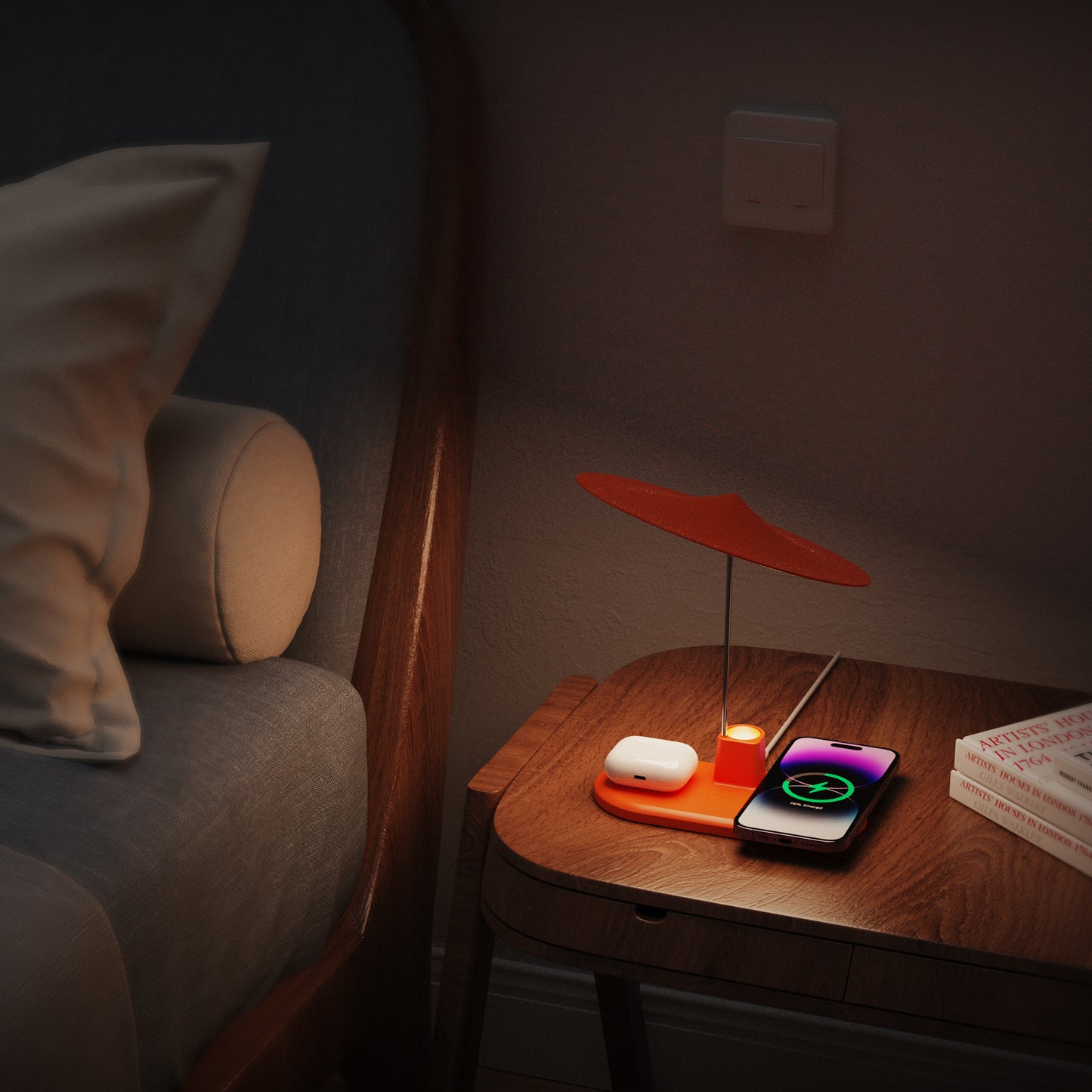 3-IN-1 Wireless Charging Station With Night Light
