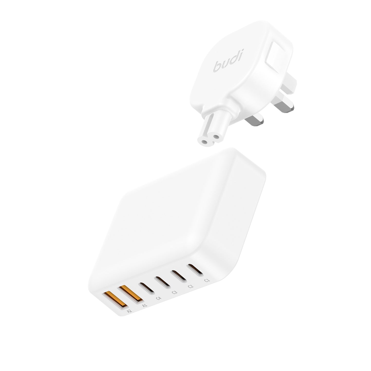 60W 6-Port USB Fast Charger with 1.5m Extension Cable