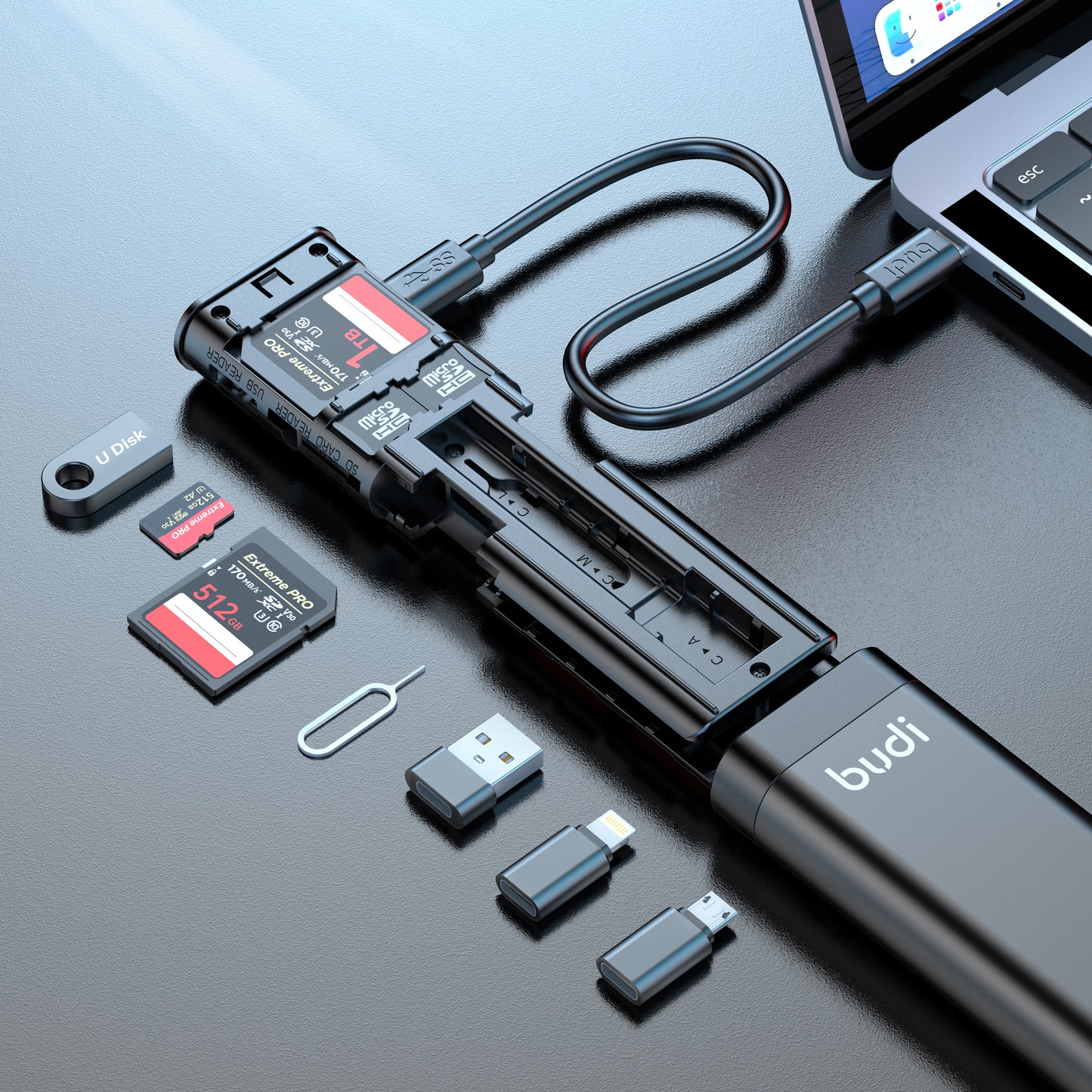 USB-C 3.0 CARD READER Multifunction Storage Stick
