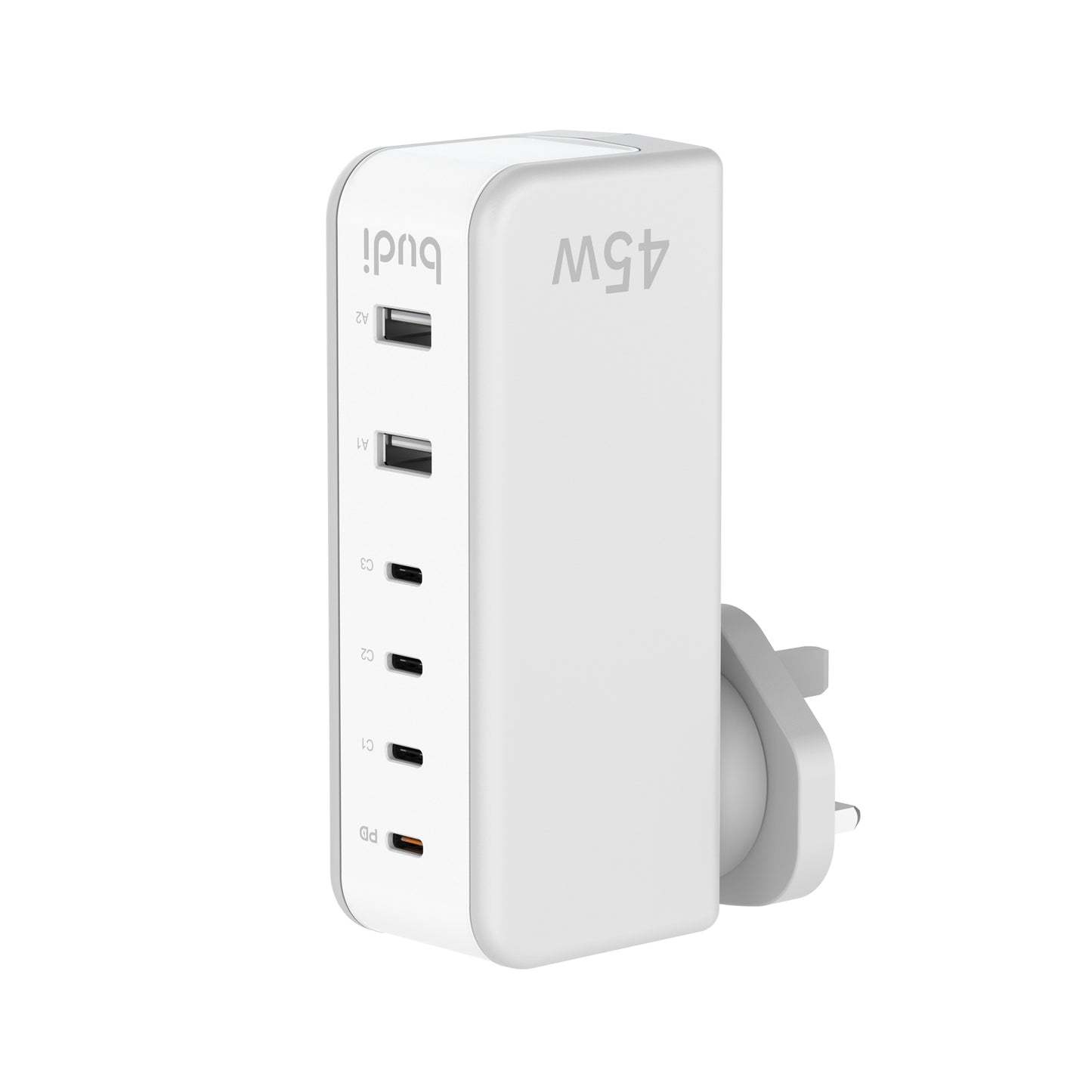 45W USB-C PD And USB-A 6-Port Wall Charger