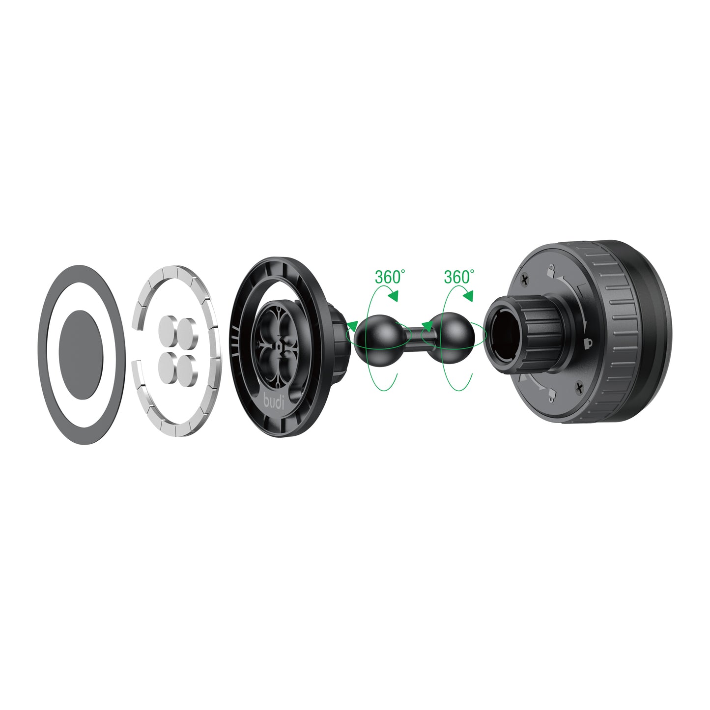 Magnetic Car Mount with Dashboard Mounting