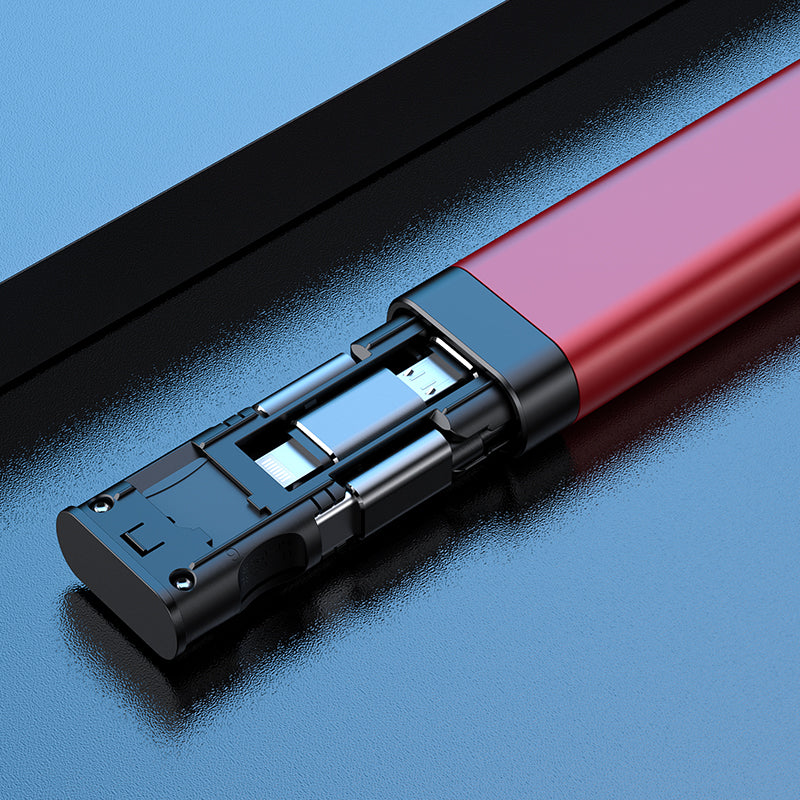 9 IN 1 Multi-functional Cable Stick-Red