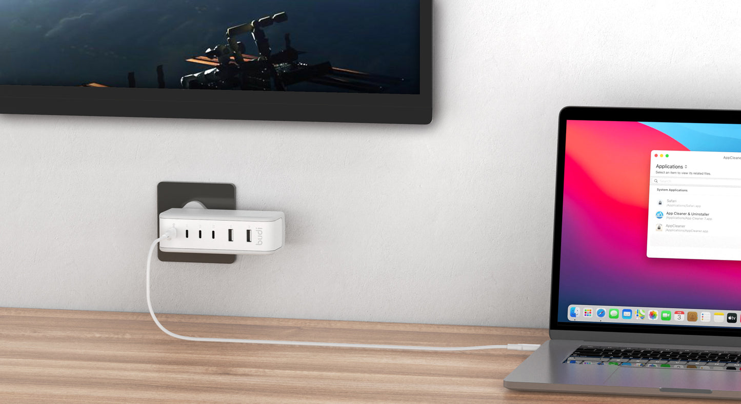 45W USB-C PD And USB-A 6-Port Wall Charger
