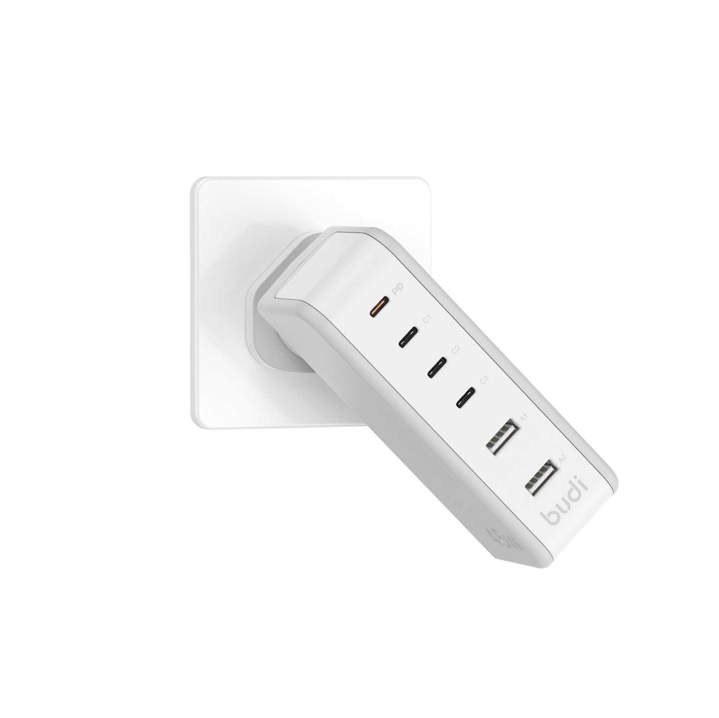 45W USB-C PD And USB-A 6-Port Wall Charger