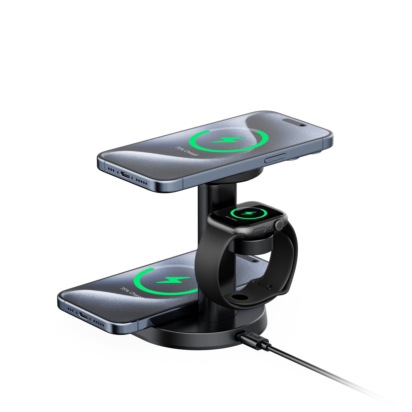 Stand Wireless Charging 3 In 1 With Foldable Magnetic