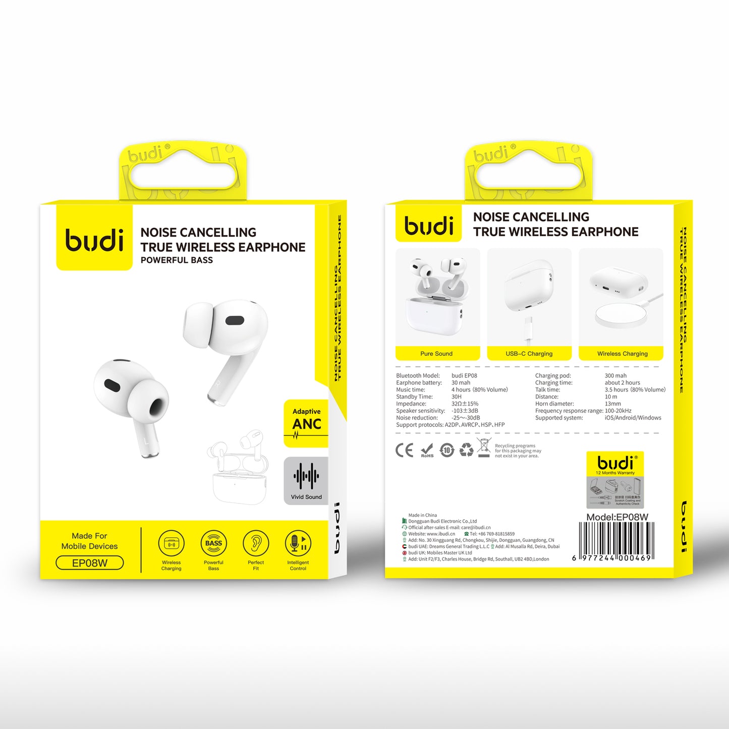 Noise Cancelling True Wireless Bluetooth Airpod
