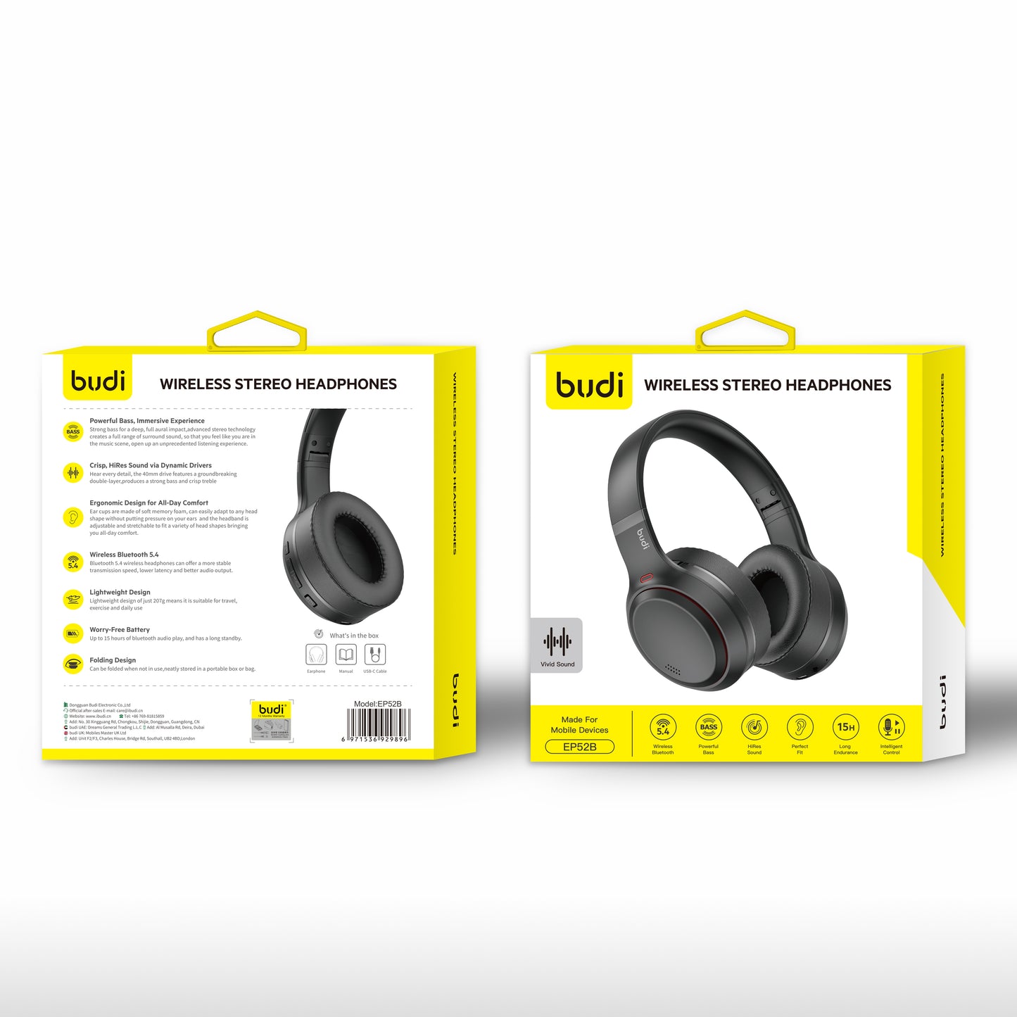 Wireless Stereo Earphones with HD Sound & Long Battery Life