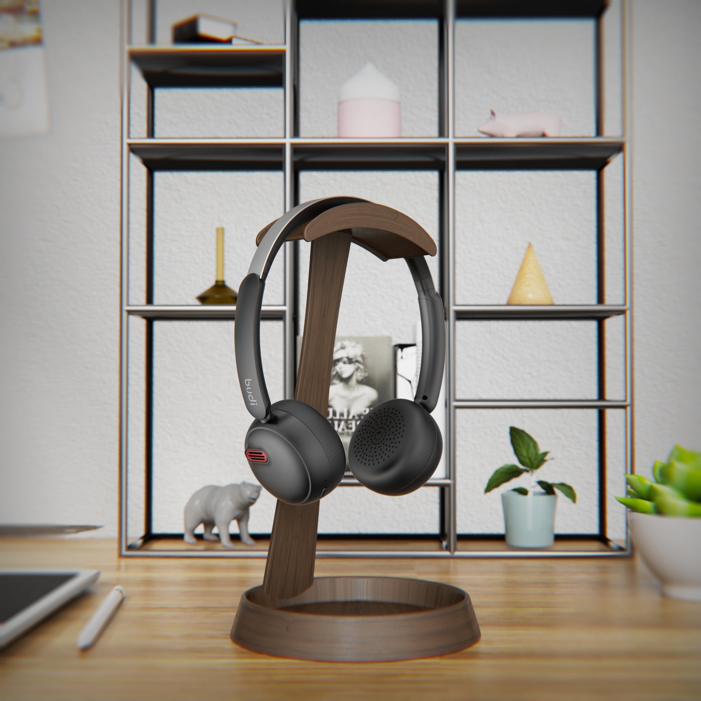 Wireless Over-Ear Stereo Headphones with Deep Bass