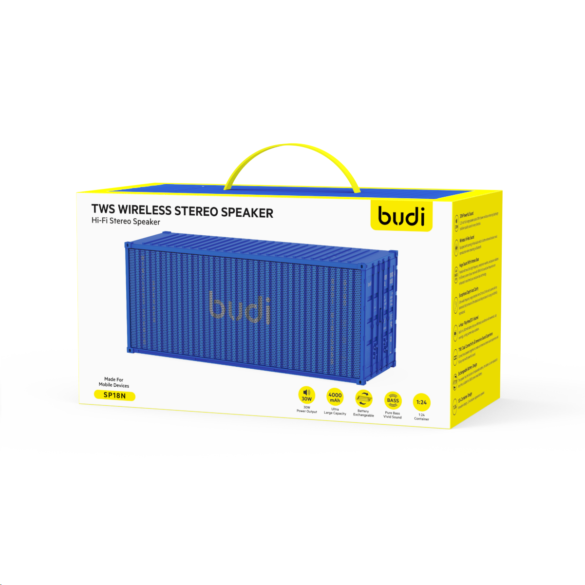 TWS Wireless Stereo Speaker-Blue