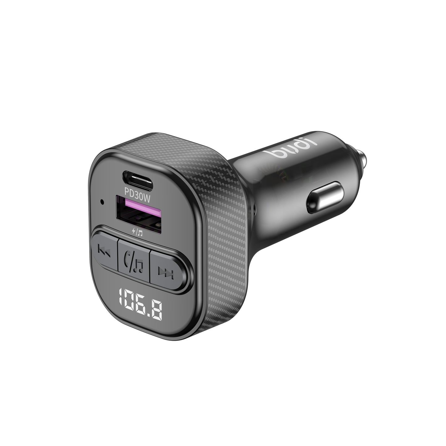 Bluetooth FM Transmitter with Dual USB Ports and LED Display