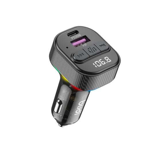 Bluetooth FM Transmitter with Dual USB Ports and LED Display