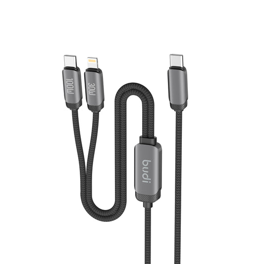 PD 100W One-for-Two Fast Charging & Data Cable 1.2M