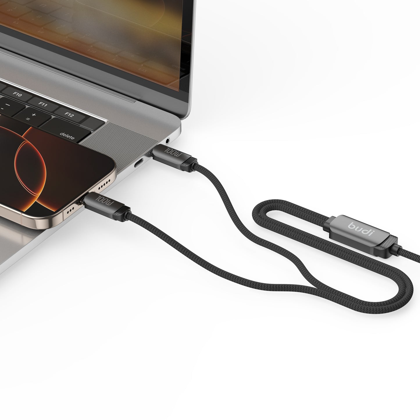 PD 100W Type-C to Dual Type-C One-for-Two Fast Charging Cable 1.2M