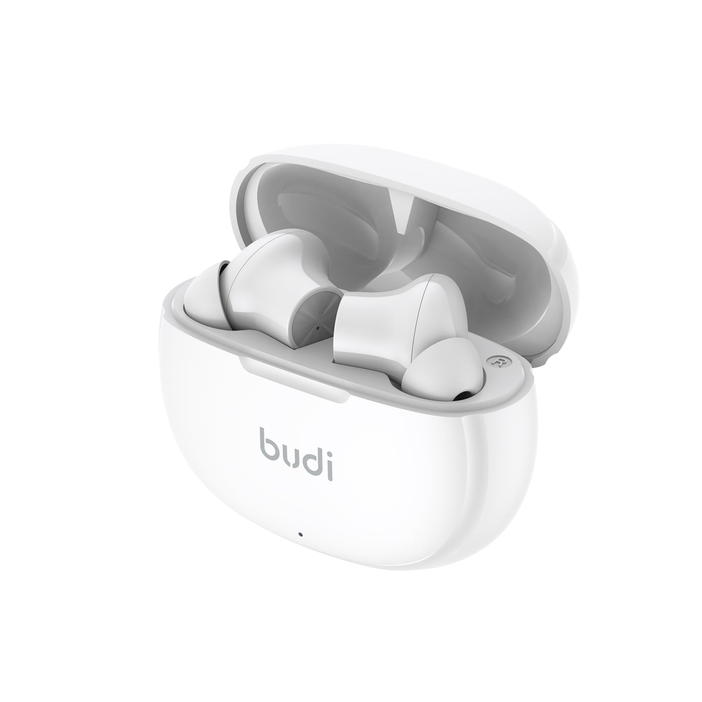 Powerful Bass True Wireless Earphones with Long Battery Life-White