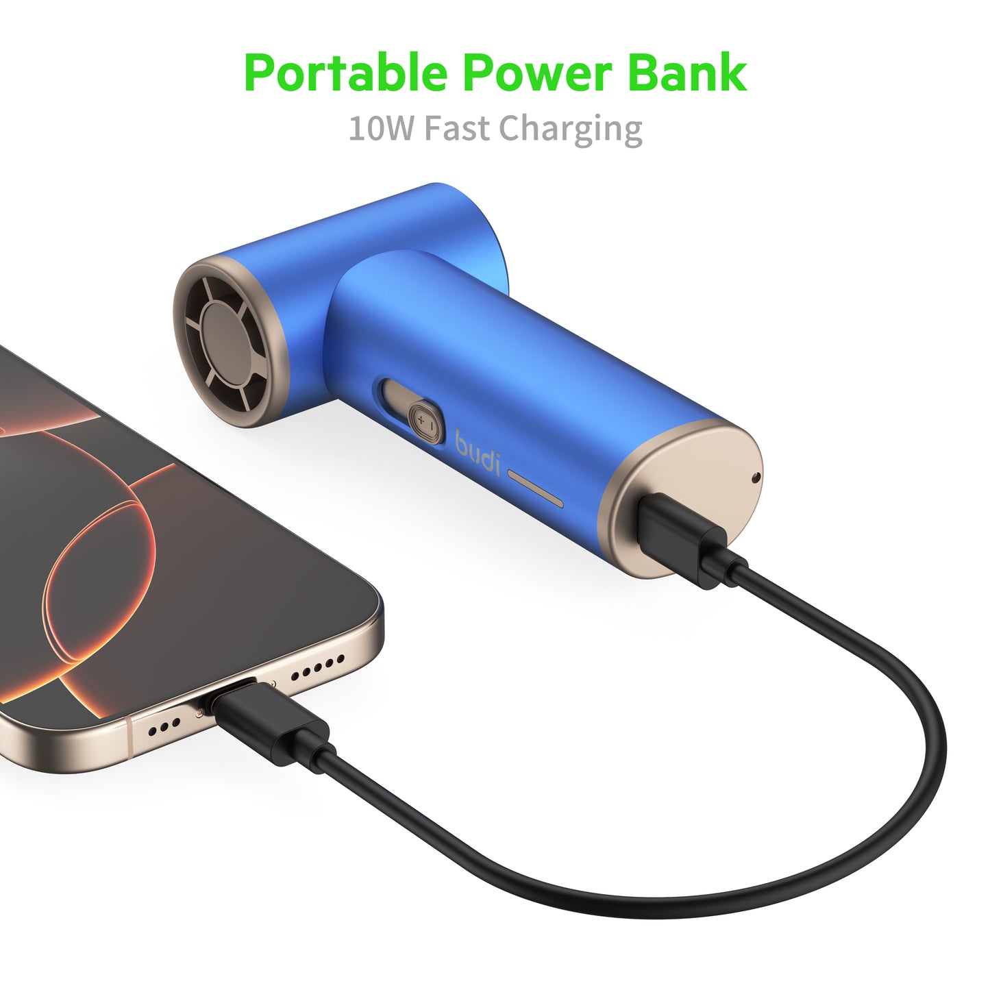 Handheld Mini Portable Jet Fan-Blue
