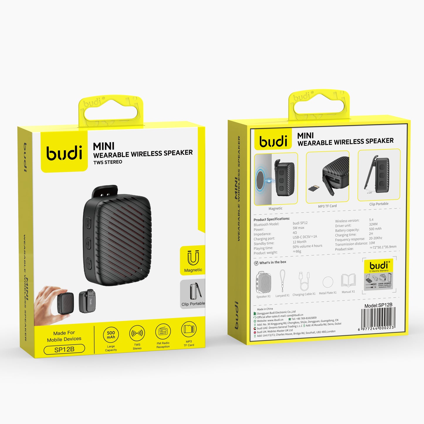 Mini Wearable Wireless Bluetooth Speaker