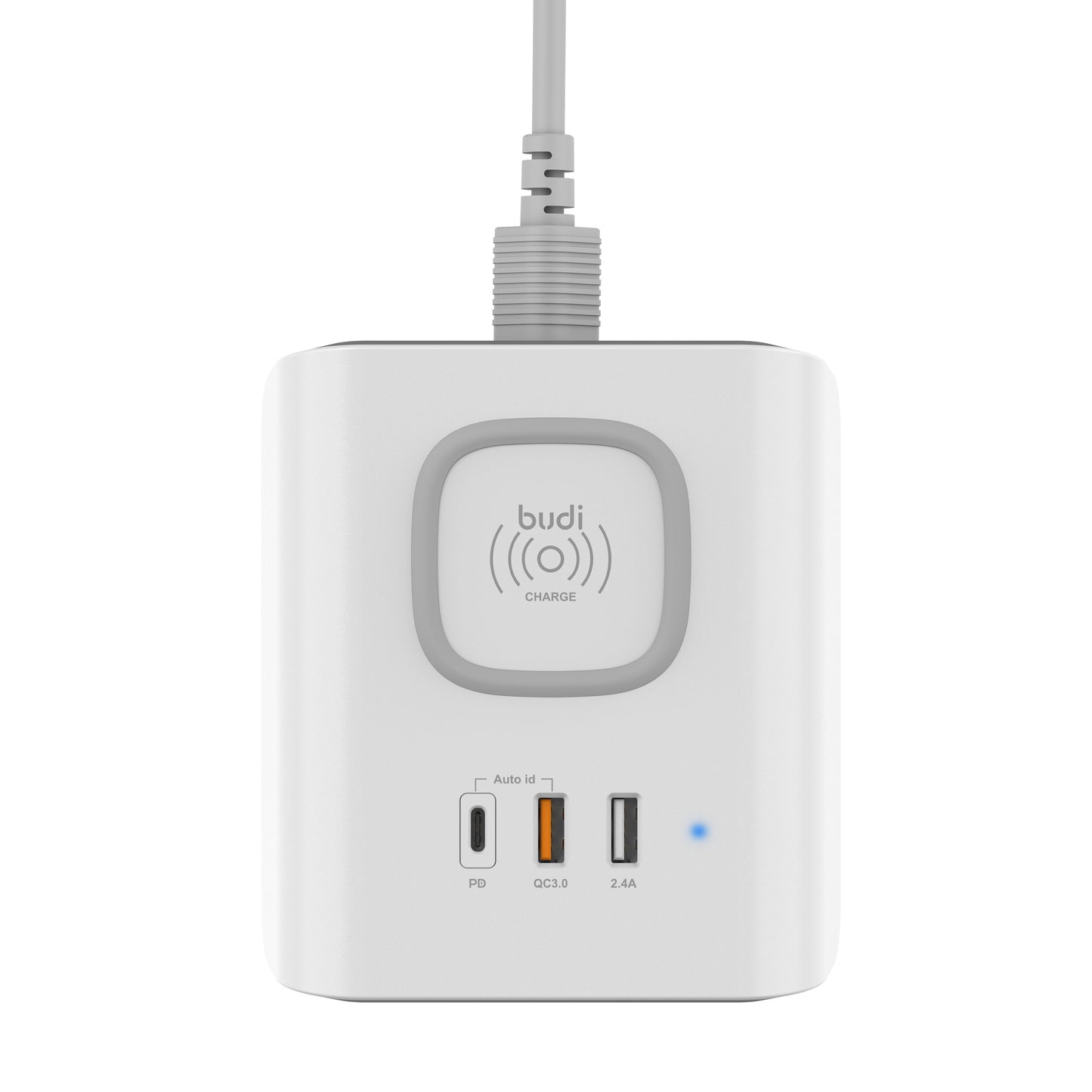 Wireless Charger with 2 USB 1 USB-C Ports - Multi-Device Charging Station