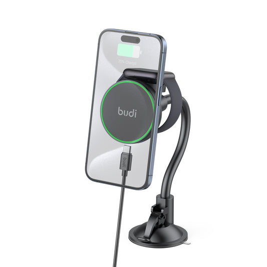 2-in-1 Magnetic Wireless Car Charger with Phone & Watch Charging – Windshield & Vent Mount