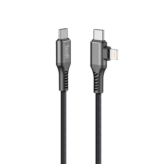 2 in 1 Cable Type C to Type C & Lightning Charger