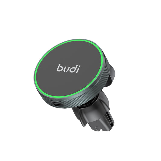 2-in-1 Magnetic Wireless Car Charger with Phone & Watch Charging – Windshield & Vent Mount