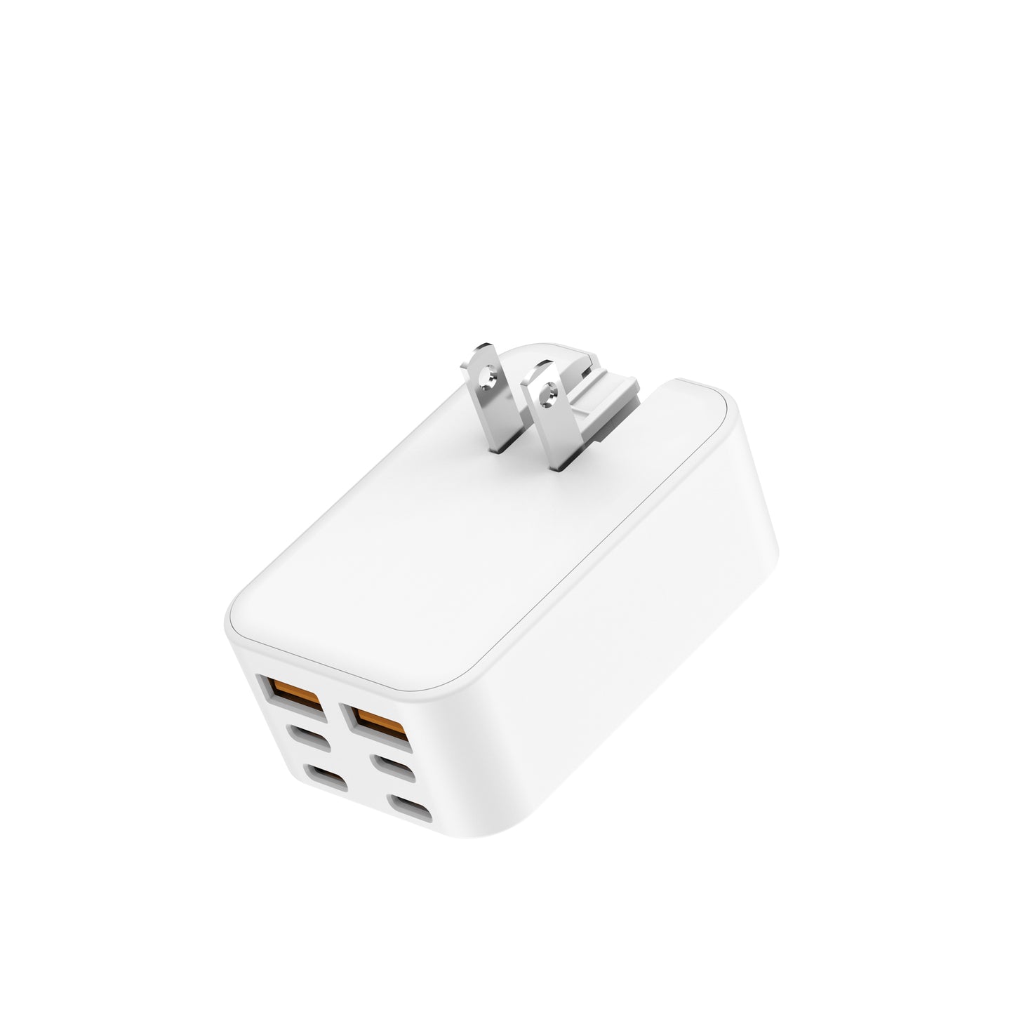 60W USB-C PD GaN & QC Global Travel Charger 6-Port Fast Charging Adapter