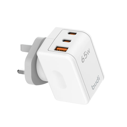 65W Dual USB-C PD And USB QC Wall Charger
