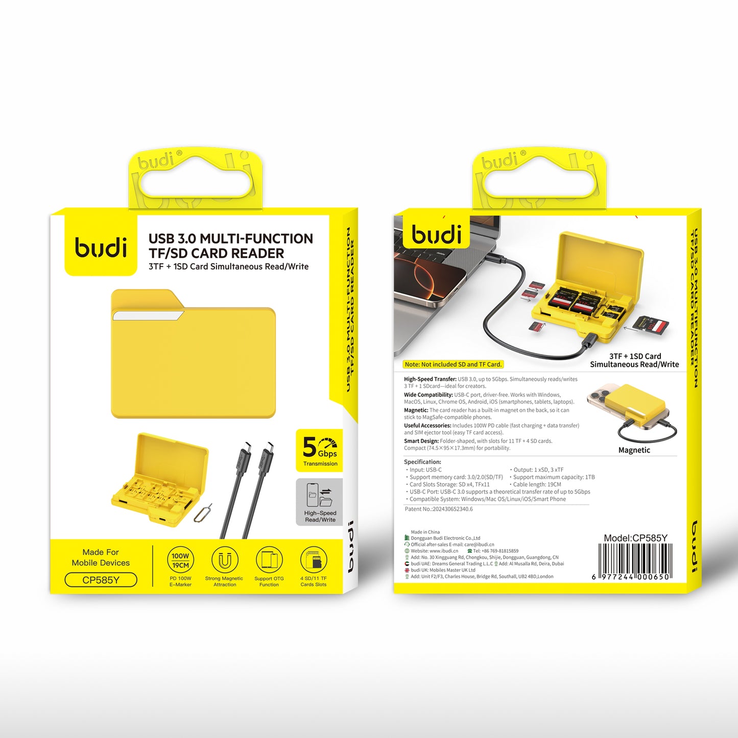 Professional USB 3.0 Multi-Card Reader for SD & TS Cards – Fast Data Transfer