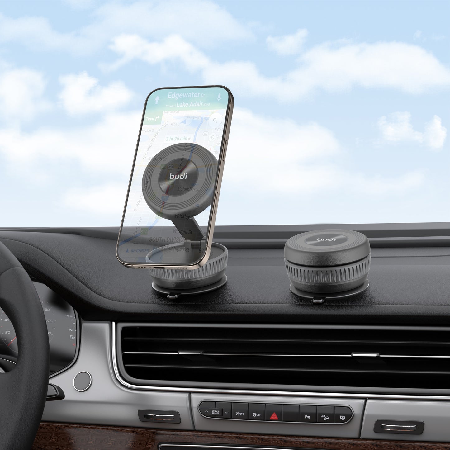 Magnetic Floding Car Mount Holder With Strong Magnetic Attraction