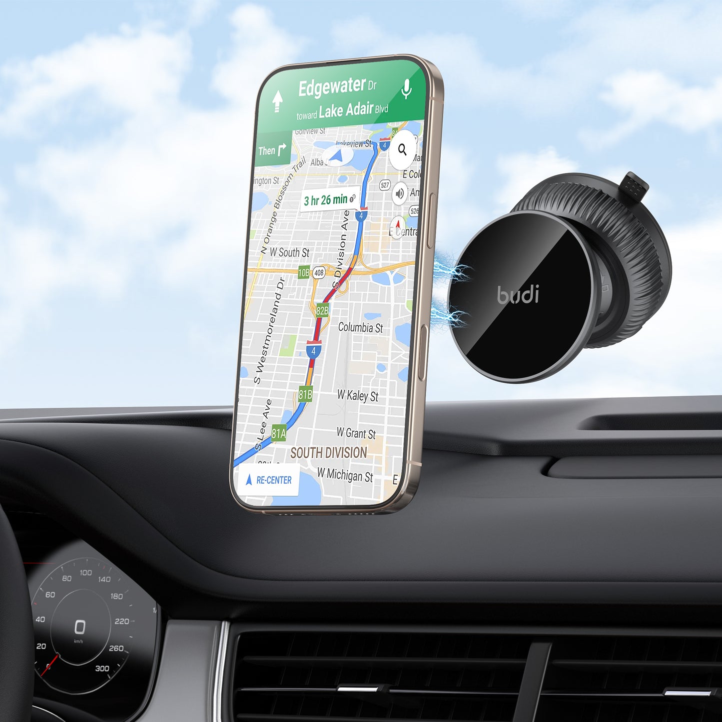 Magnetic Holder Mini Car mount Holder With Powerful Magnet For Dashboard And Windshield