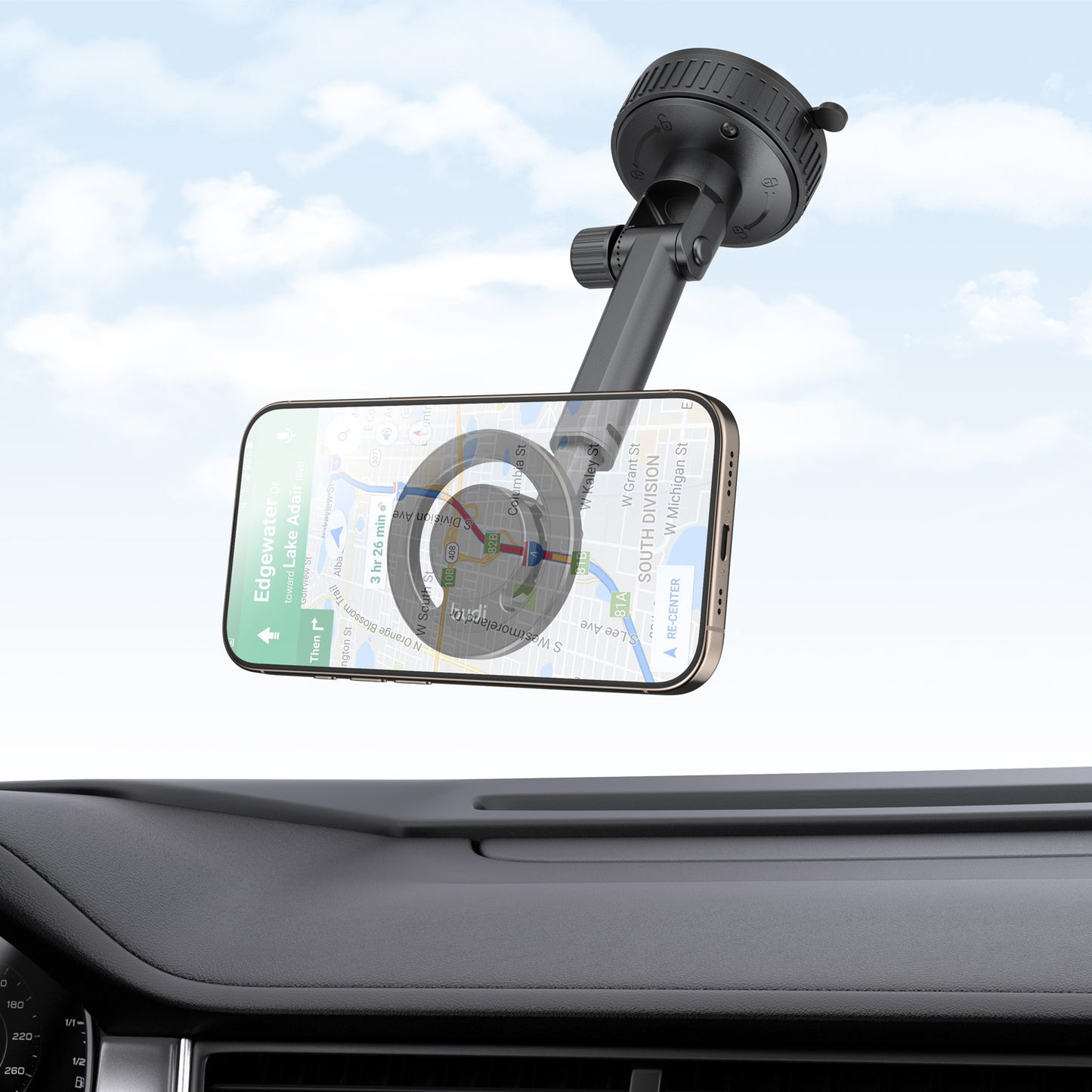 Magnetic Phone Holder 2 in 1 Magnetic Windshield and Dashboard