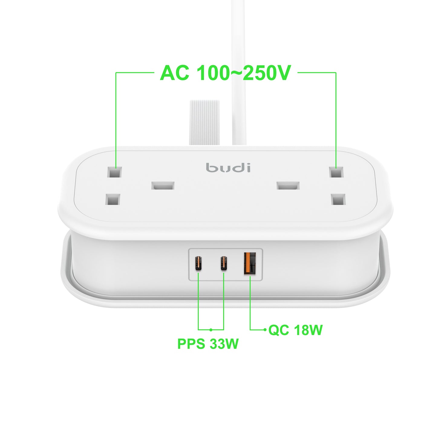 PPS 33W Dual USB-C & QC3.0 Charging Station Fast Charging Adapter