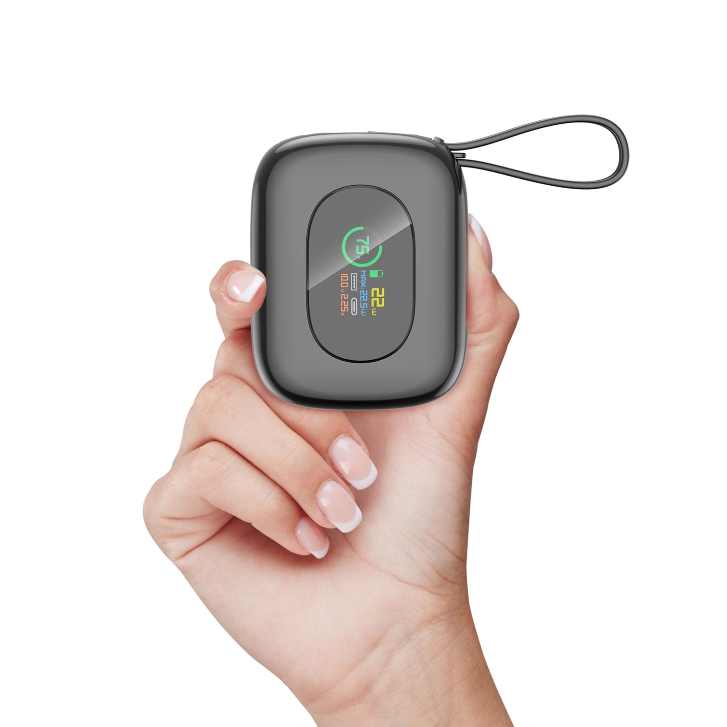 Digital Display Fast Charger Power Bank Portable High-Speed Charging