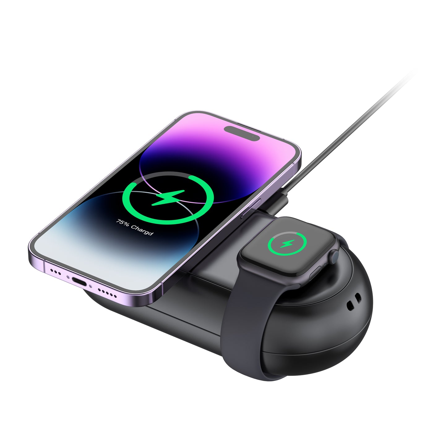Travel Multi Functional Storage Box 3 in 1 Wireless Charger