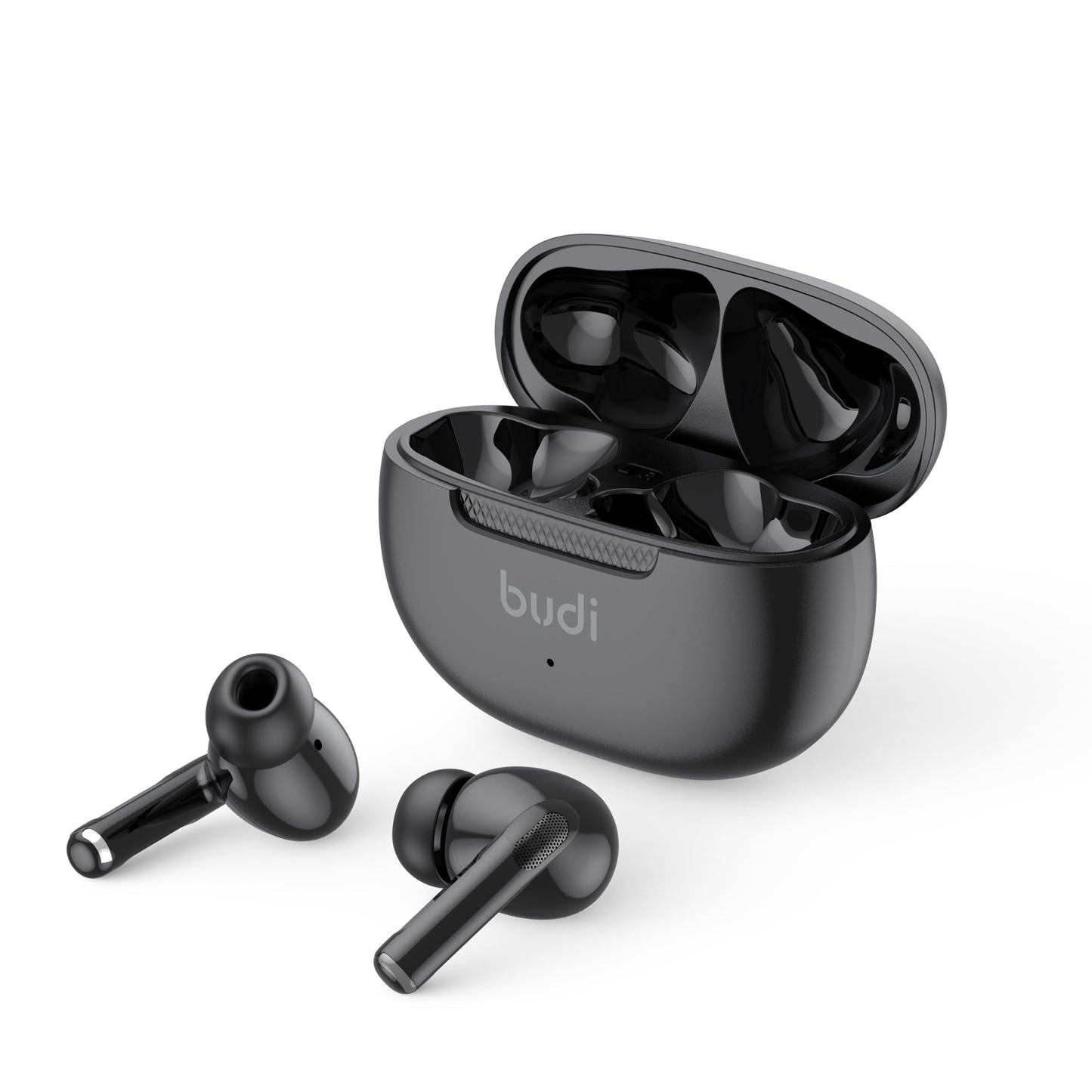 TWS True Wireless Earphones Powerful Bass Stereo Sound-Black