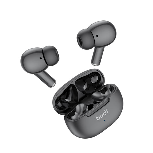 TWS True Wireless Earphones Powerful Bass Stereo Sound-Black